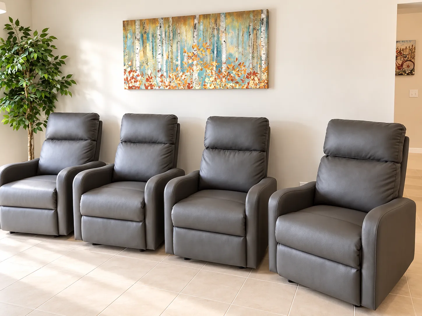 Comfortable living room lounge in the home — a residential setting designed for everyday safety and peace of mind
