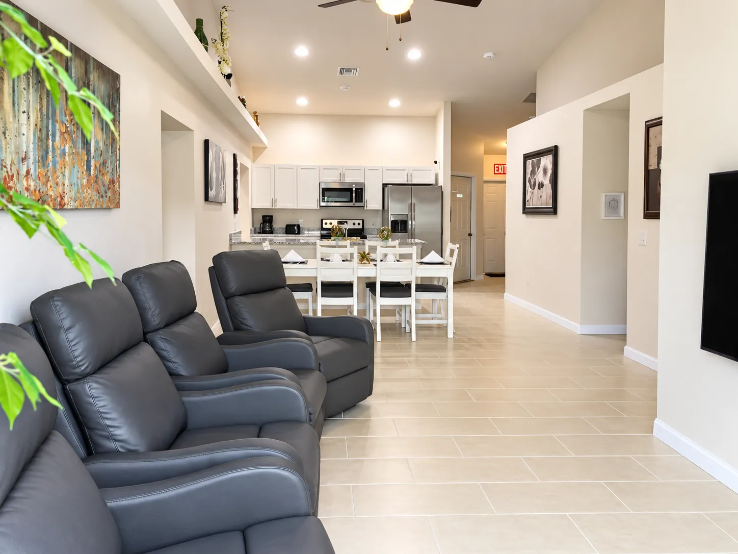 Open living, dining & kitchen — assisted living in Cape Coral, FL